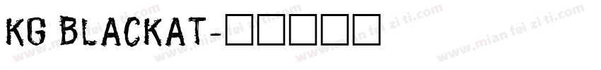 KG BLACKAT字体转换